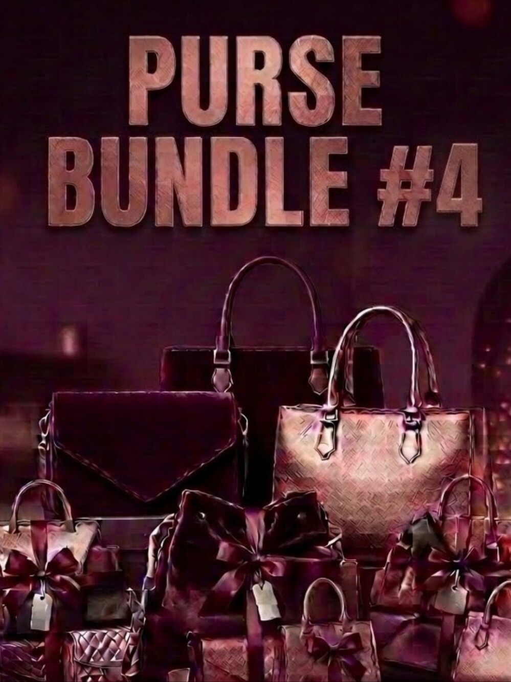 Women's Purse Bundle #4 - Burgundy Collection